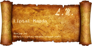 Liptai Magda névjegykártya